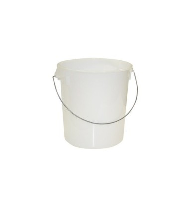 Rubbermaid FG572900WHT OBS: Round Storage Container w/Bail 22qt - White, Price Per EA - FG572900WHT -  - [unit price]