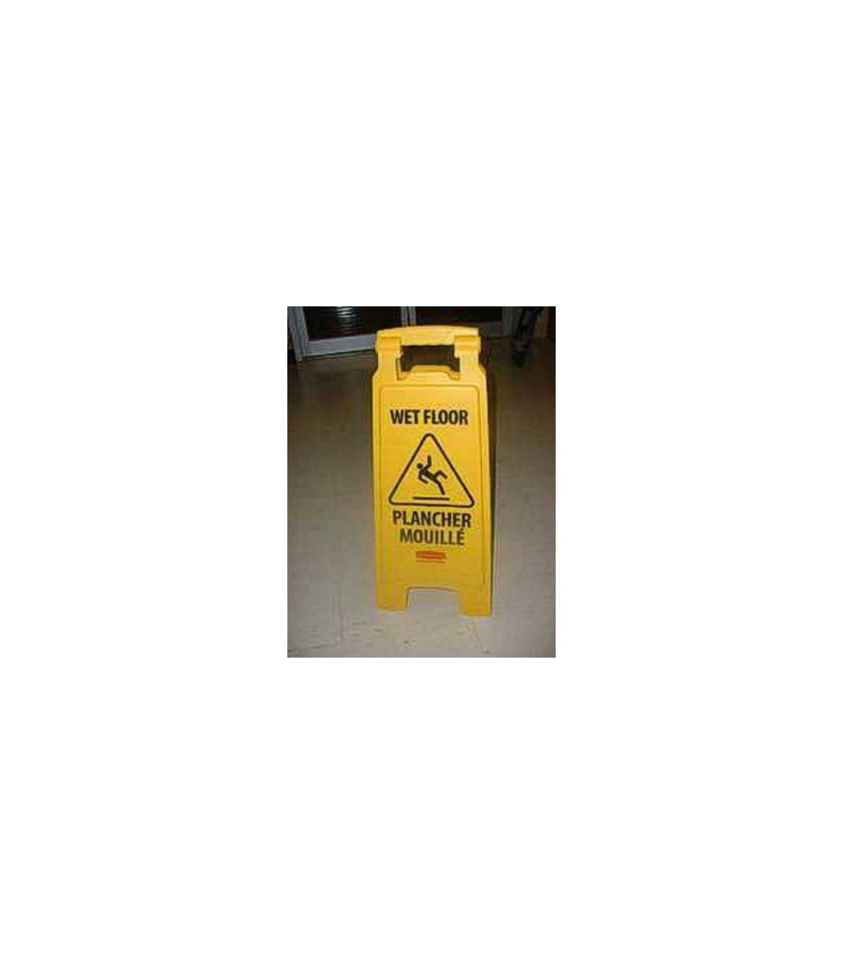 Rubbermaid FG611285YEL OBS: Safety -Floor Sign w/"Caution Wet Floor"Eng/Fre 25"H, Price Per EA - FG611285YEL -  - [unit price]