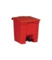 Rubbermaid FG614300RED Step On - Legacy Waste Container 8G - Red, Price Per EA