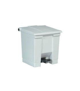 Rubbermaid FG614300WHT SOP: Step On - Legacy Waste Container 8G - White, Price Per EA - FG614300WHT -  - [unit price]