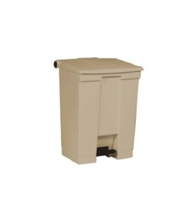 Rubbermaid FG614500BEIG Step On - Legacy Waste Container 18G - Beige, Price Per EA - FG614500BEIG -  - [unit price]