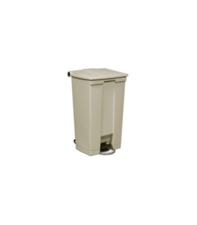 Rubbermaid FG614600BEIG SOP: Step On - Legacy Mobile Waste Container 23G - Beige, Price Per EA - FG614600BEIG -  - [unit price]