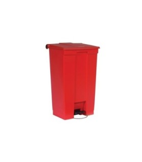 Rubbermaid FG614600RED Step On - Legacy Mobile Waste Container 23G - Red, Price Per EA - FG614600RED -  - [unit price]