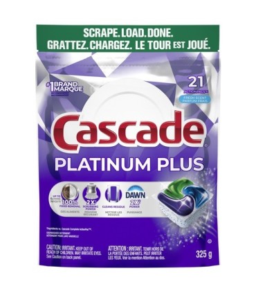 P&G 30772-06662 Cascade - Platinum Plus Fresh Scent - 5/21ct - 30772-06662 -  - [unit price]