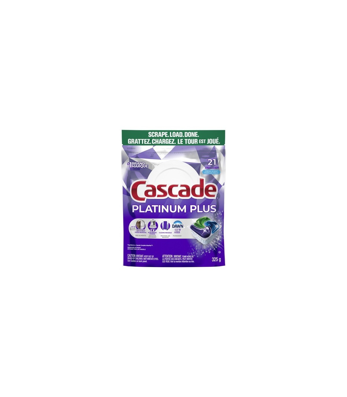 P&G 30772-06662 Cascade - Platinum Plus Fresh Scent - 5/21ct - 30772-06662 -  - [unit price]