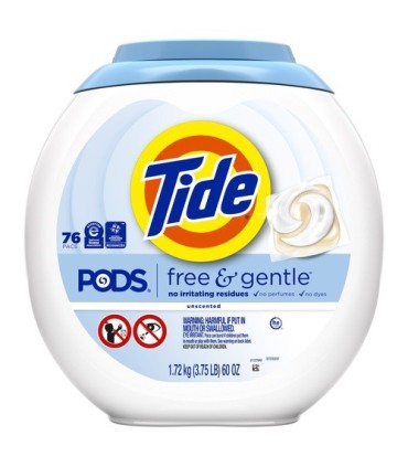 P&G 30772-09488 Tide - Liquid Pods HE Free & Gentle - 4/76ct - 30772-09488 -  - [unit price]