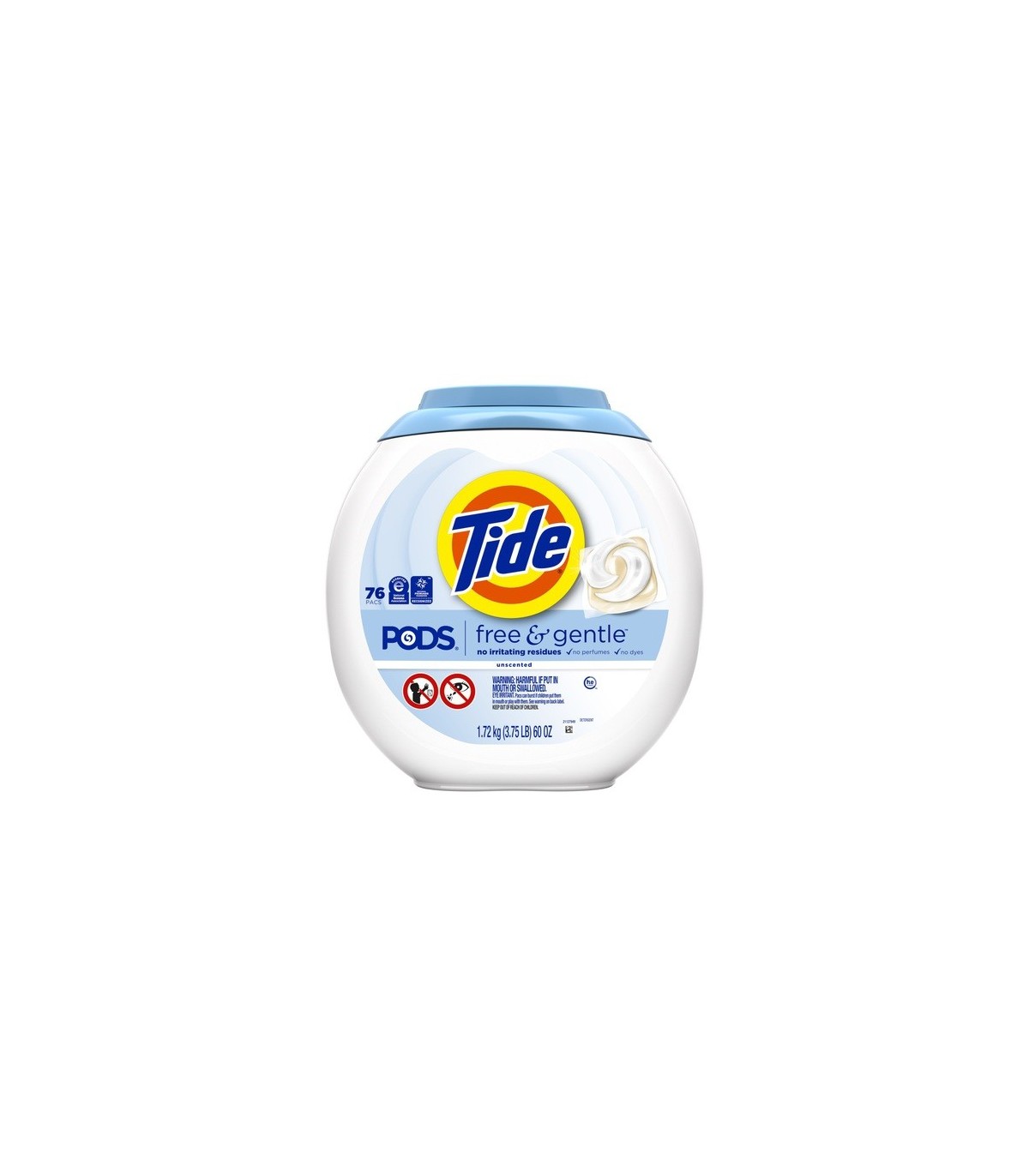 P&G 30772-09488 Tide - Liquid Pods HE Free & Gentle - 4/76ct - 30772-09488 -  - [unit price]