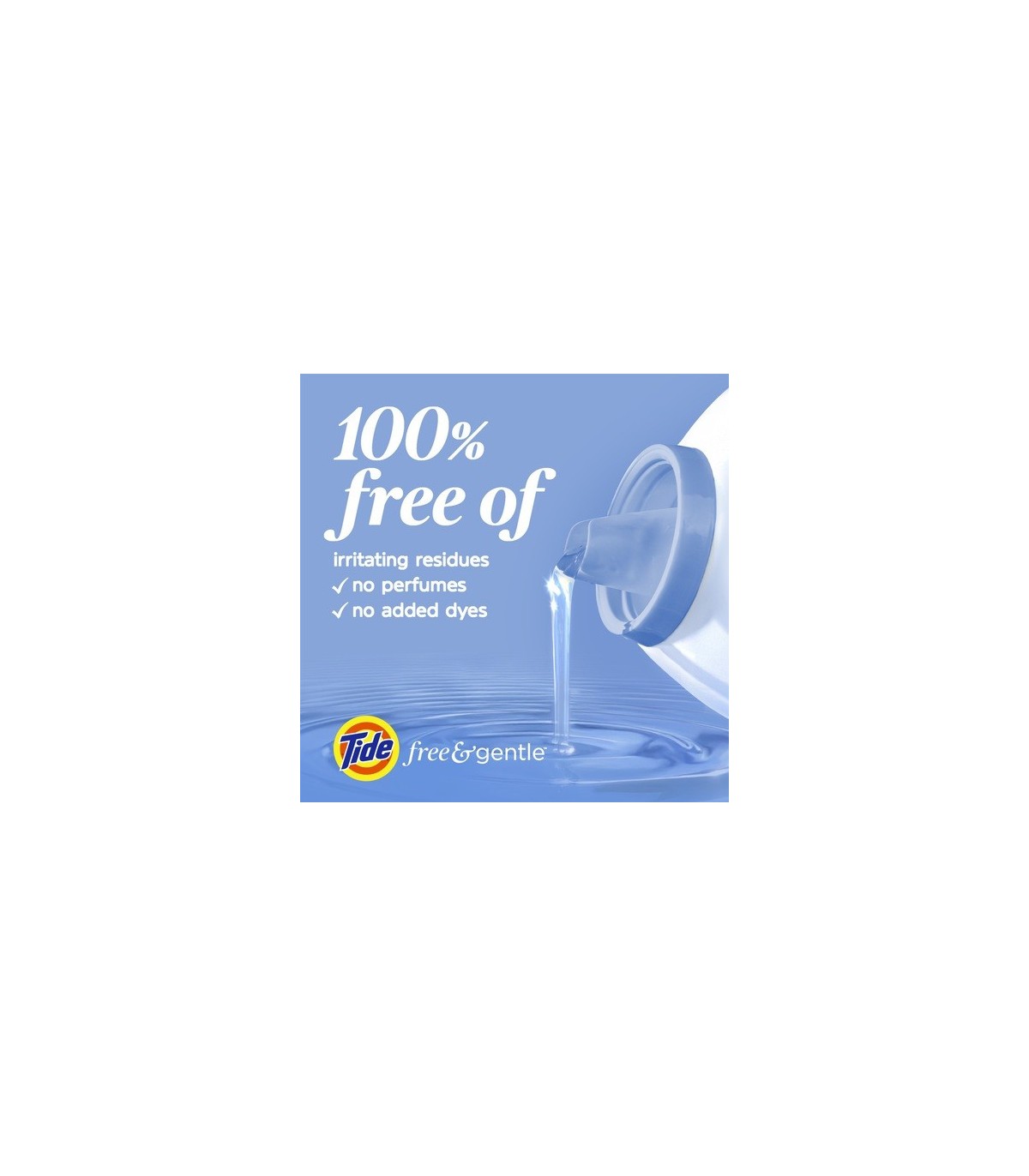 P&G 30772-12140 Tide - Liquid Low Suds Free & Gentle 100 Ld - 4/3.9L - 30772-12140 -  - [unit price]