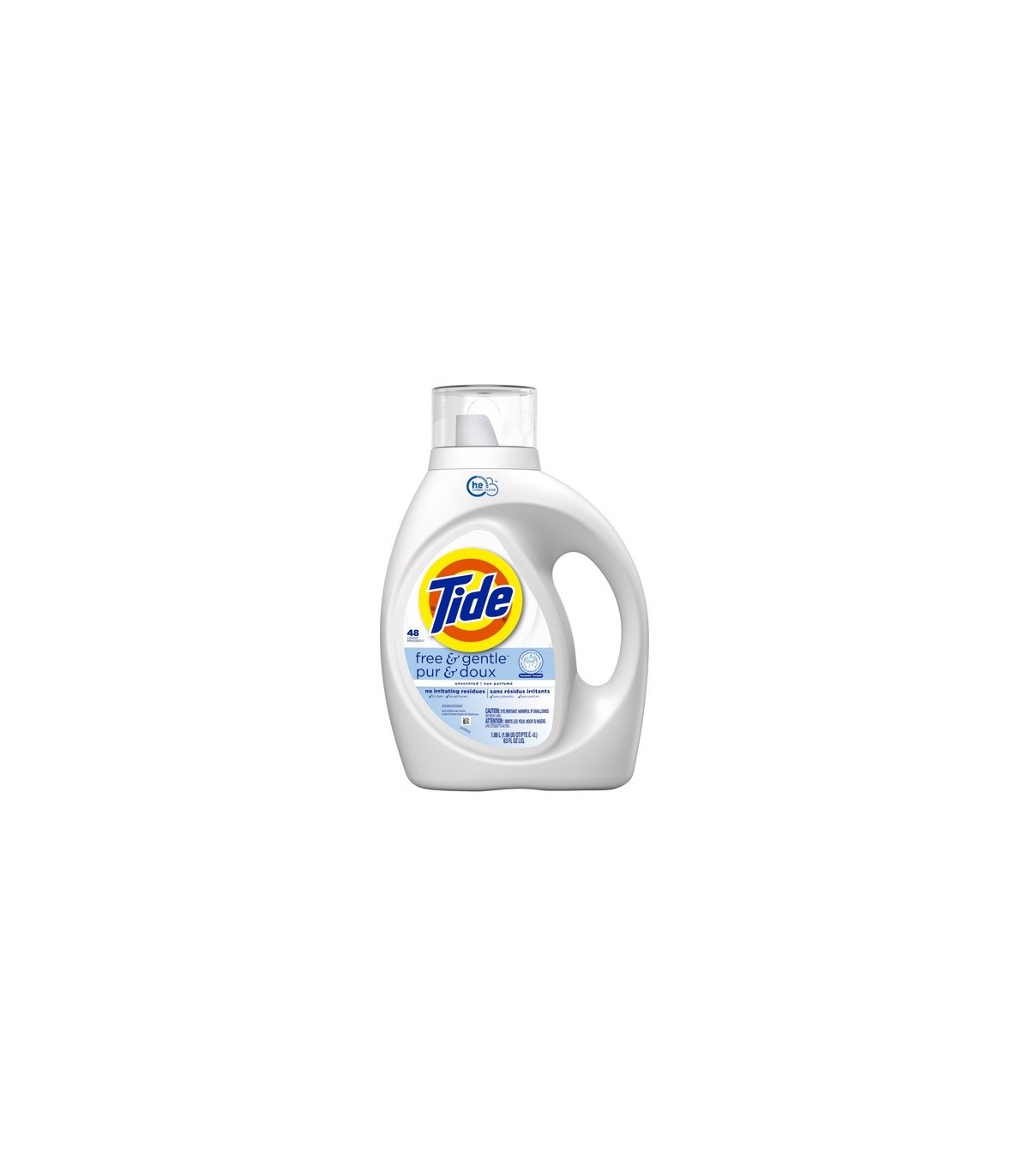 P&G 30772-12145 Tide - Liquid HE Free & Gentle 48Ld - 4/1.86L - 30772-12145 -  - [unit price]
