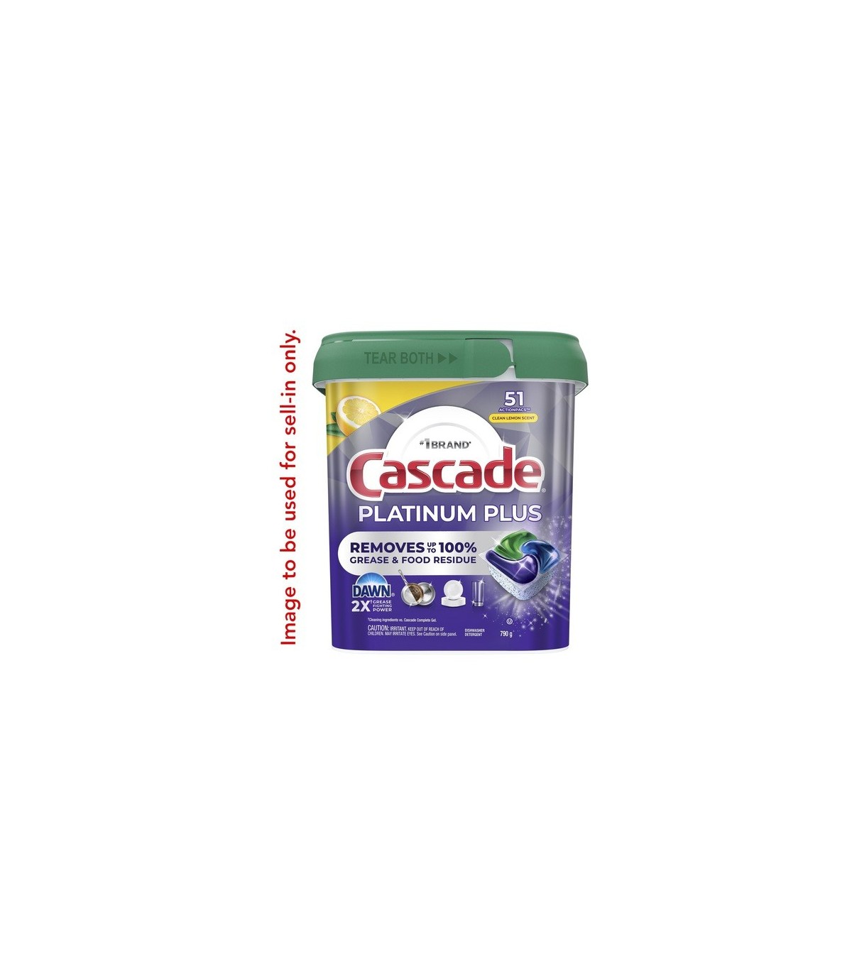 P&G 30772-12713 Cascade - Platinum Plus ActionPacs Lemon - 3/51ct - 30772-12713 -  - [unit price]
