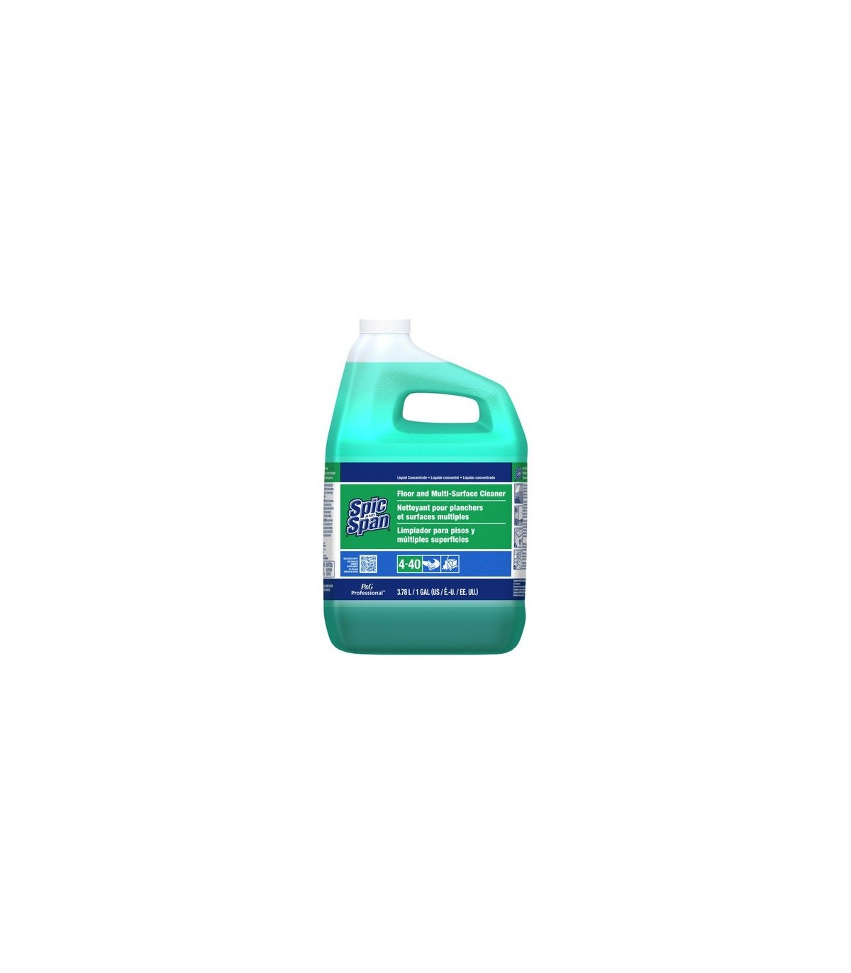 P&G 37000-02001 Spic & Span Pro - Floor & MS Cleaner 4-40 - 3/3.78L - 37000-02001 -  - [unit price]