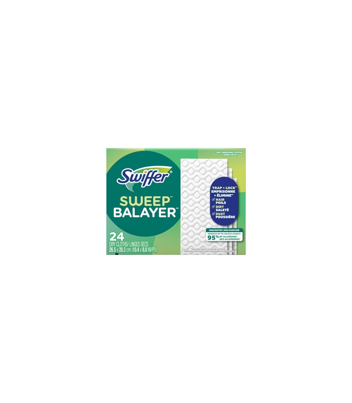 P&G 37000-81233 Swiffer - Sweeper Dry Refill AP Cloths/Pads - 3/48ct - 37000-81233 -  - [unit price]