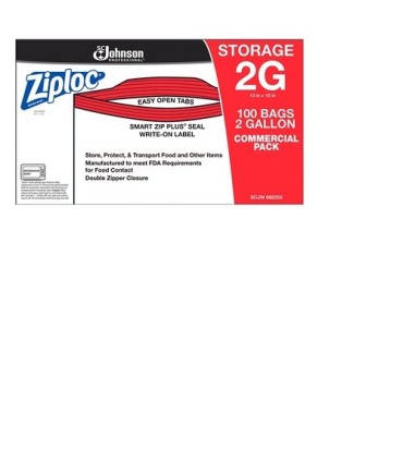 SC JOHNSON 19800707603 Ziploc Pro - Storage 2 Gallon - 1.66mil - 100ct[94603] - 19800707603 -  - [unit price]
