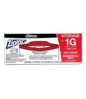 SC JOHNSON 19800707641 Ziploc Pro - Storage Gallon - 1.66mil - 250ct [94602] - 19800707641 -  - [unit price]