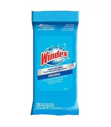SC JOHNSON 59200001284 SOP: Windex Retail - Glass & Surface Wipes Pouch - 12/28ct - 59200001284 -  - [unit price]