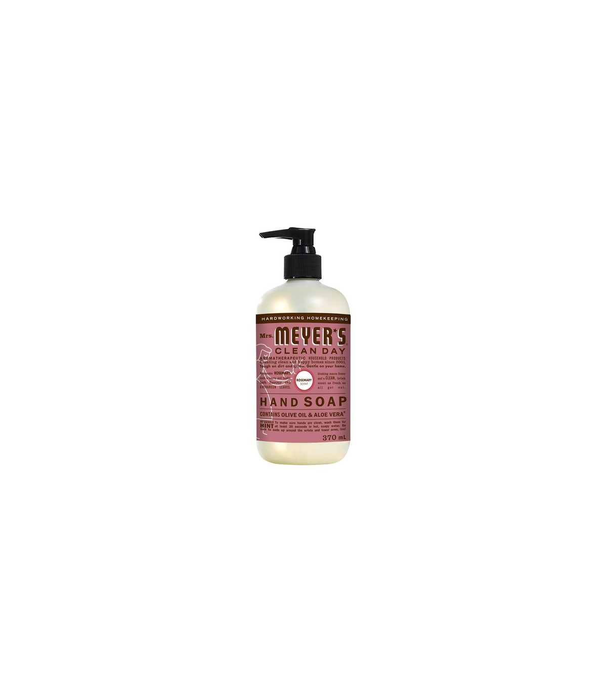 SC JOHNSON 59200001673 Hand Soap -Mrs.Meyers Pump - Rosemary - 6/370ml - 59200001673 -  - [unit price]
