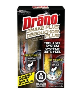 SC JOHNSON 59200707438 Drano - Snake Plus Drain Cleaning Kit - 6/473ml - 59200707438 -  - [unit price]