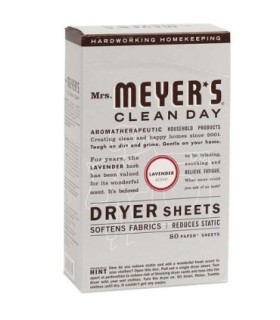 SC JOHNSON 59200708619 SOP: Mrs.Meyers Dryer Sheets - Lavender - 12/80ct - 59200708619 -  - [unit price]