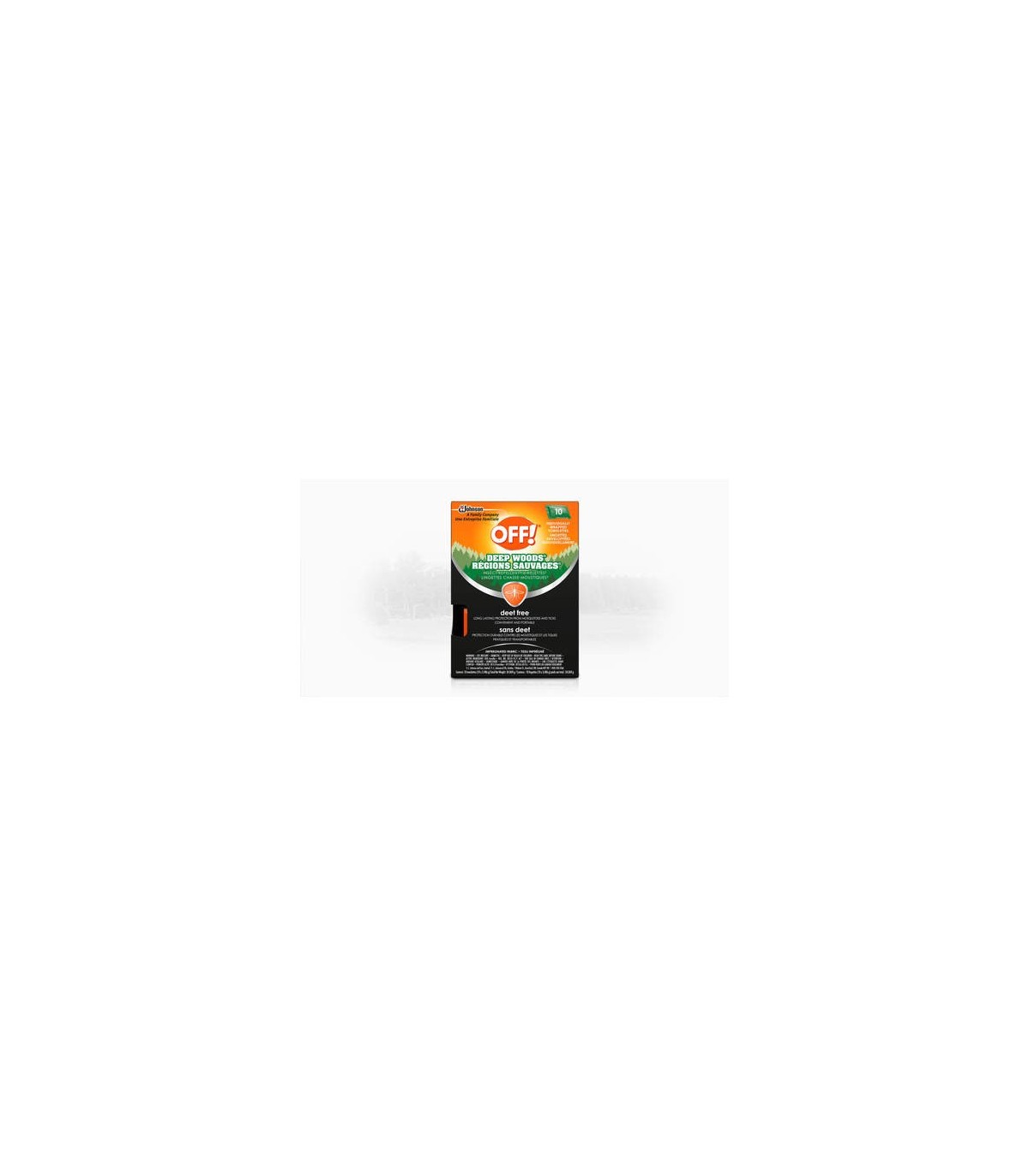 SC JOHNSON 62300002624 SOP: Insect OFF Deep Woods Wipes - Deet Free - 8/10ct - 62300002624 -  - [unit price]