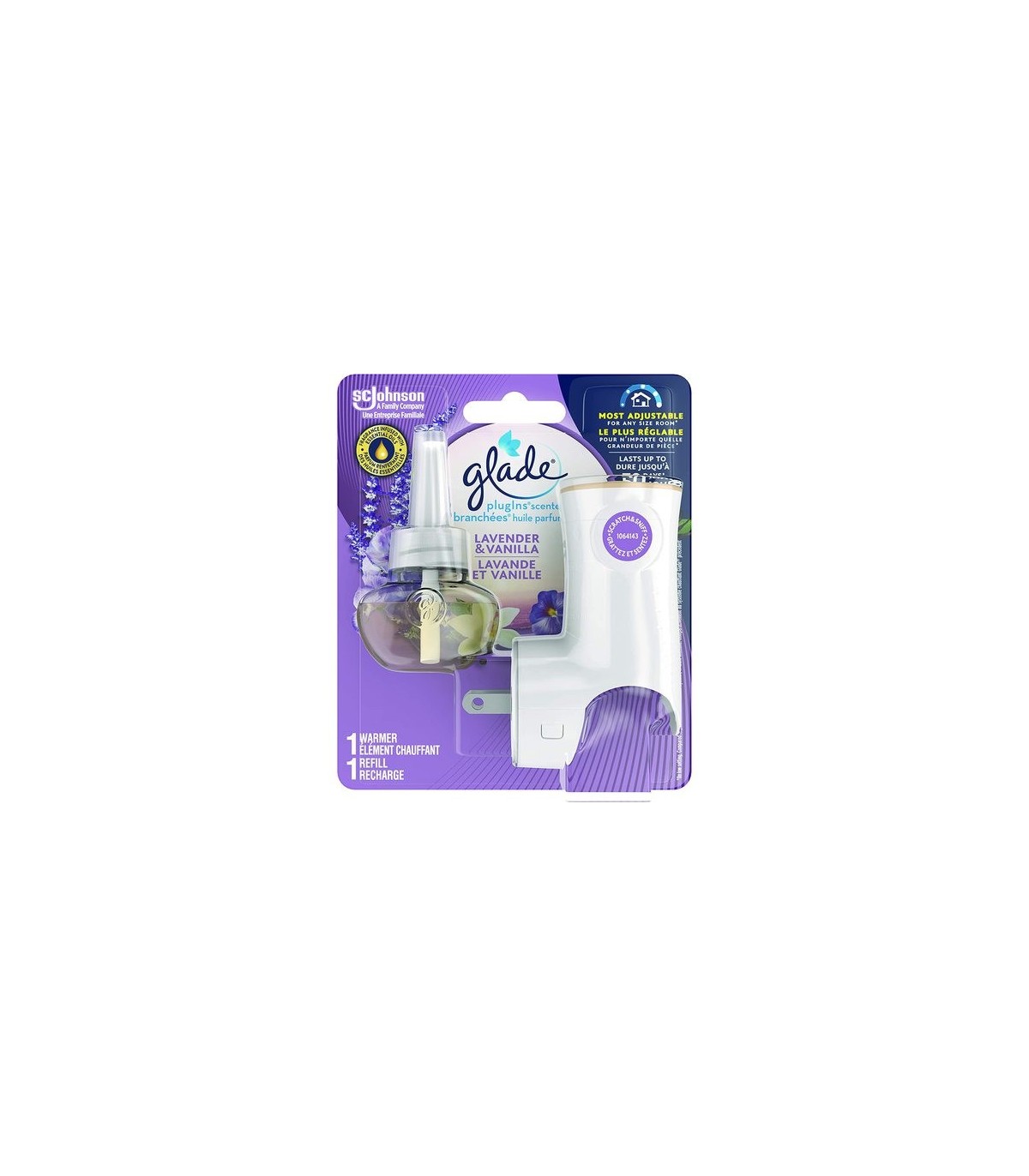 SC JOHNSON 62300002976 SOP: Glade - Plug-Ins Scent Oil-Starter Kit-Lavdr/Van-5/1ct - 62300002976 -  - [unit price]