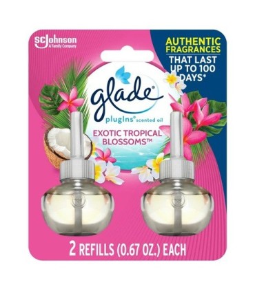 SC JOHNSON 62300004031 SOP: Glade - Plug-Ins Scent Oil Refill Tropic Blossom-6/2ct - 62300004031 -  - [unit price]