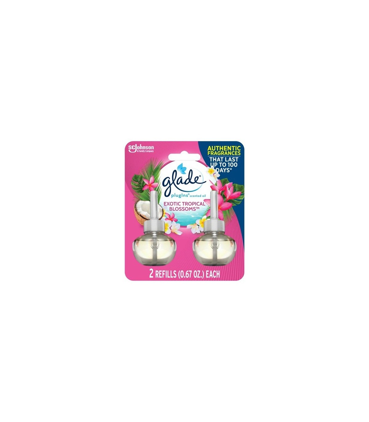 SC JOHNSON 62300004031 SOP: Glade - Plug-Ins Scent Oil Refill Tropic Blossom-6/2ct - 62300004031 -  - [unit price]