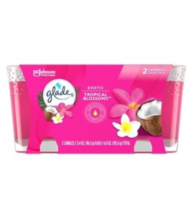SC JOHNSON 62300004048 SOP: Glade - Triple Wick Candle Tropical Blossom - 6/2ct - 62300004048 -  - [unit price]