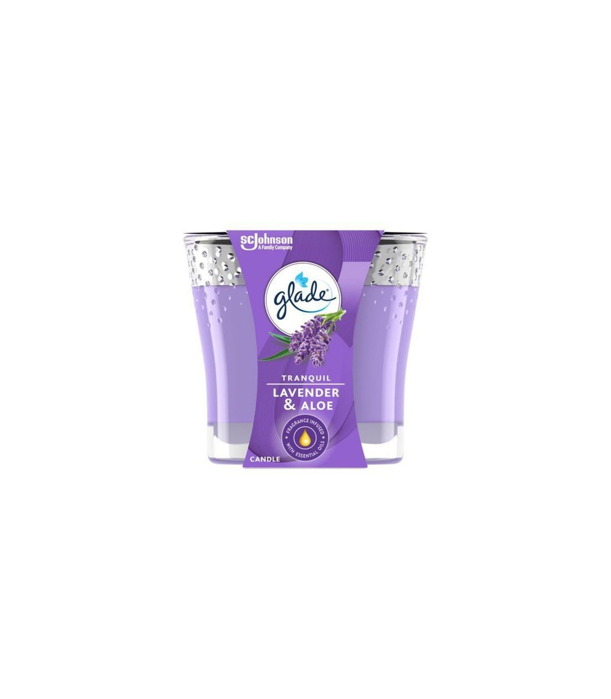 SC JOHNSON 62300005120 SOP: Glade Triple Wick Candle - Lavender & Aloe - 3/1ct - 62300005120 -  - [unit price]