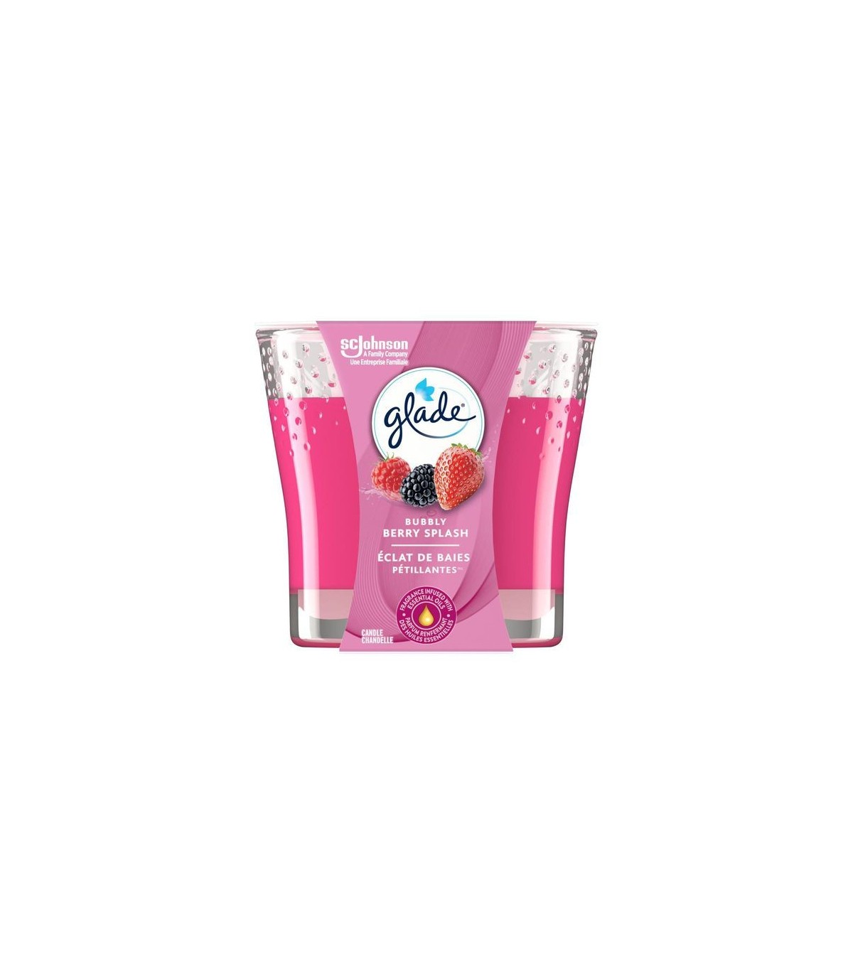 SC JOHNSON 62300006165 SOP: Glade - Triple Wick Candle Bubbly Berry Splash - 6/1ct - 62300006165 -  - [unit price]