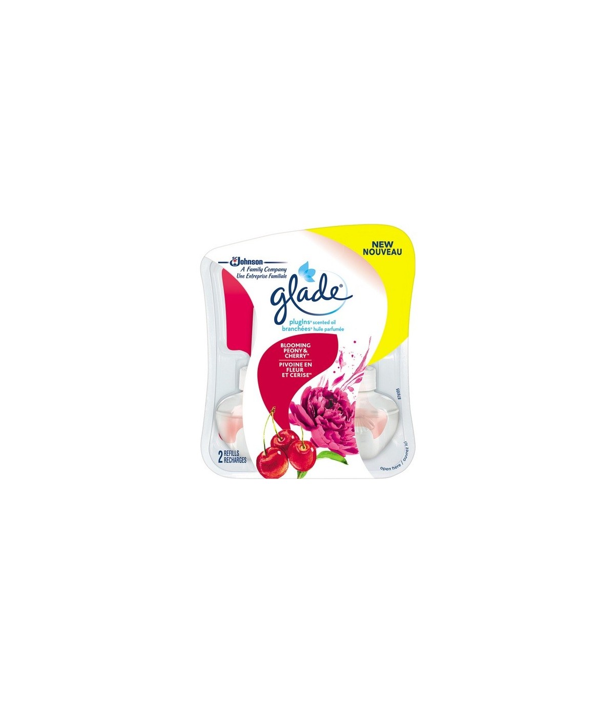 SC JOHNSON 62300716071 SOP: Glad Plug-Ins Scent Oil Refill -Peony & Cherry -6/2ct - 62300716071 -  - [unit price]