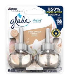 SC JOHNSON 62300809988 SOP: Glade Plug-Ins Scent Oil Refill - Pure Vanila -6/2ct - 62300809988 -  - [unit price]