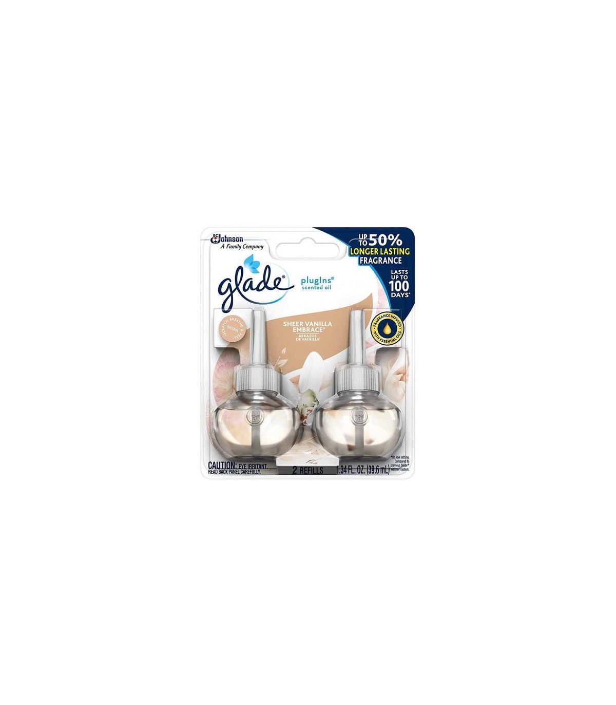 SC JOHNSON 62300809988 SOP: Glade Plug-Ins Scent Oil Refill - Pure Vanila -6/2ct - 62300809988 -  - [unit price]