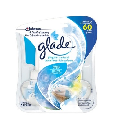 SC JOHNSON 62300841018 SOP: Glade Plug-Ins Scent Oil Refill -Clean Linen -6/2ct - 62300841018 -  - [unit price]