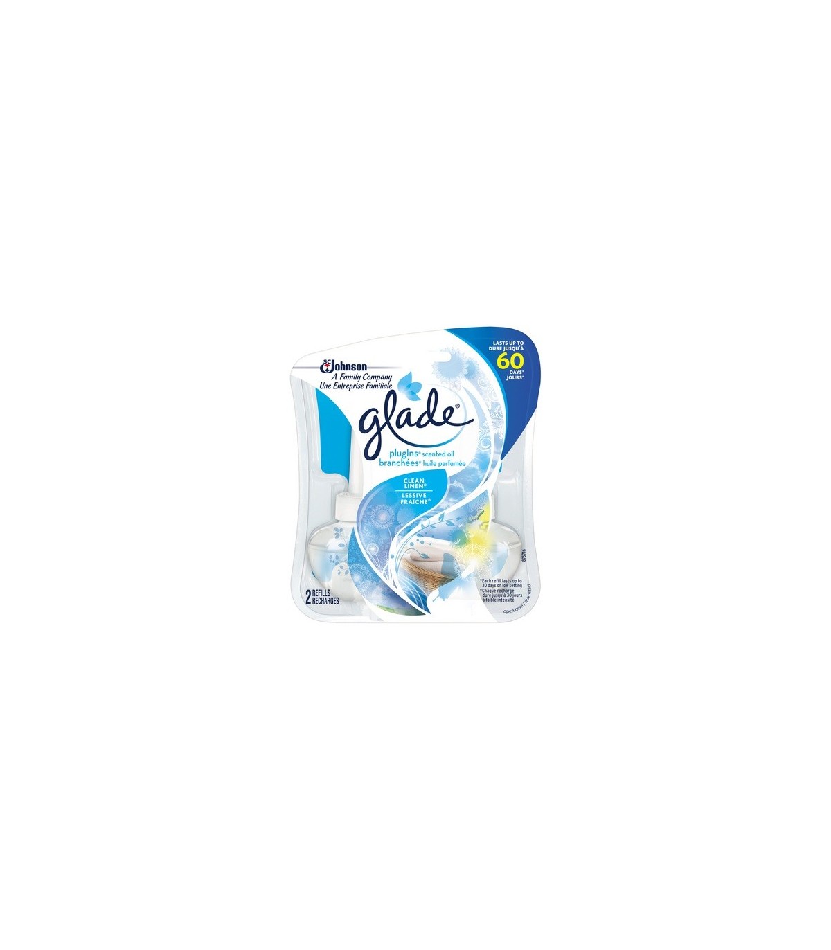 SC JOHNSON 62300841018 SOP: Glade Plug-Ins Scent Oil Refill -Clean Linen -6/2ct - 62300841018 -  - [unit price]