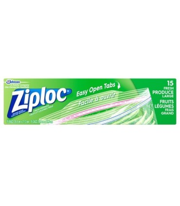 SC JOHNSON 67140000502 SOP: Ziploc Brand Bags - Fresh Produce Large - 12/15ct - 67140000502 -  - [unit price]