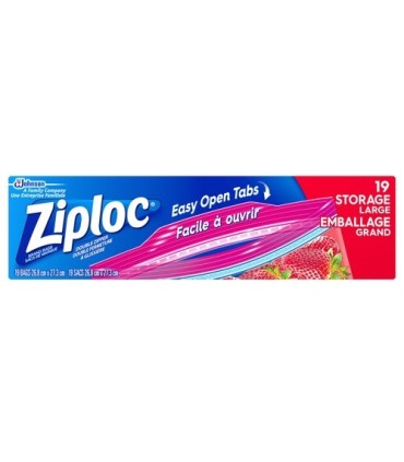 SC JOHNSON 67140003503 SOP: Ziploc Brand Bags - Storage Large - 12/19ct - 67140003503 -  - [unit price]