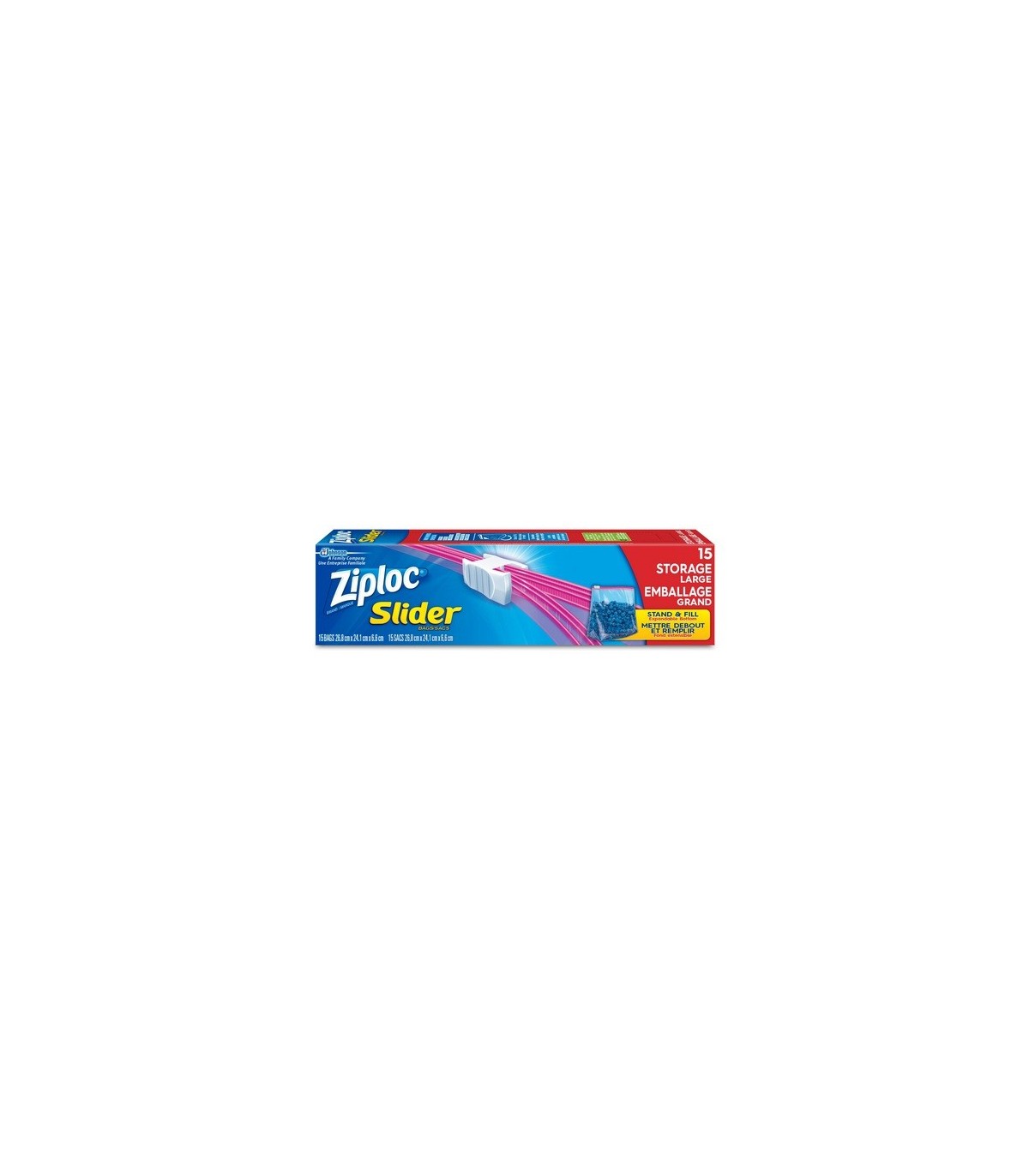 SC JOHNSON 67140035900 SOP: Ziploc Brand Bags - Slider Storage - Large - 12/15ct - 67140035900 -  - [unit price]