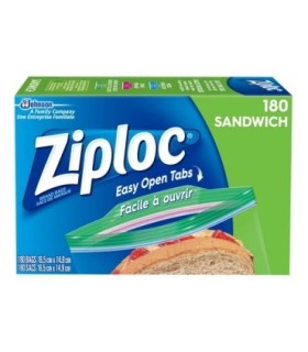 SC JOHNSON 67140700716 SOP: Ziploc Brand Bags - Sandwich Value Pack - 9/180ct - 67140700716 -  - [unit price]