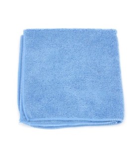 HOSPECO 2502BDZ Microfiber Cloth - 16x16" 300gsm 12/pk/18pks/cs - Blue - 2502BDZ -  - [unit price]