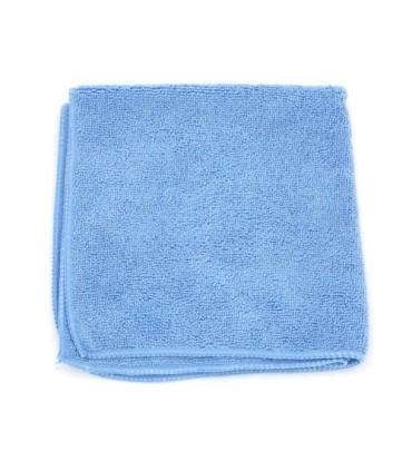 HOSPECO 2502BDZ Microfiber Cloth - 16x16" 300gsm 12/pk/18pks/cs - Blue - 2502BDZ -  - [unit price]