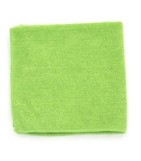HOSPECO 2502GREENDZ Microfiber Cloth - 16x16" 300gsm 12/pk/18pks/cs- Green - 2502GREENDZ -  - [unit price]