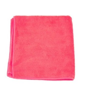 HOSPECO 2502REDDZ Microfiber Cloth - 16x16" 300gsm 12/pk/18pks/cs - Red - 2502REDDZ -  - [unit price]