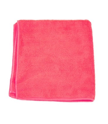 HOSPECO 2502REDDZ Microfiber Cloth - 16x16" 300gsm 12/pk/18pks/cs - Red - 2502REDDZ -  - [unit price]