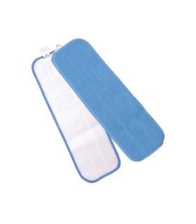 HOSPECO 2504MFFP18B MicroWorks Microfiber Wet Flat Scrubber Mop 18" - Blue - 2504MFFP18B -  - [unit price]