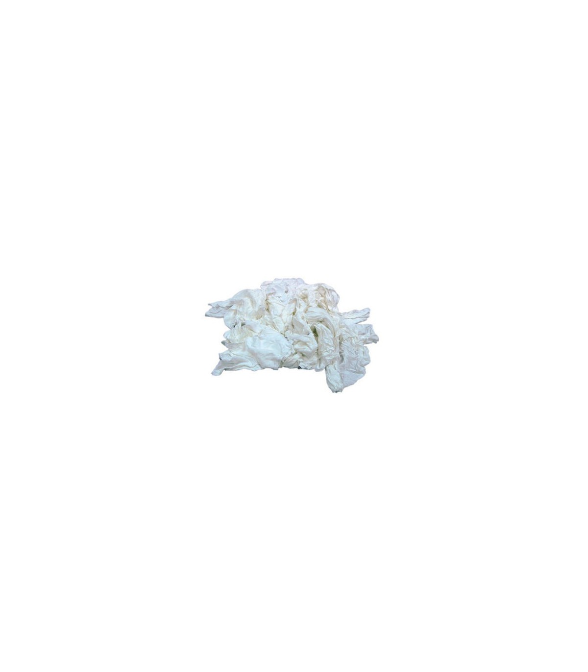 HOSPECO 45525 Mill Bleached Knit Wipers - Tshirt Rags 25Lbs - White - 45525 -  - [unit price]