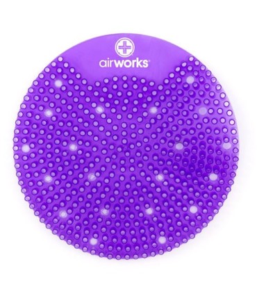 HOSPECO AWSFUS234BX Airworks Splash Free Urinal Screen 10/pk -Vineyard - AWSFUS234BX -  - [unit price]