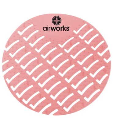 HOSPECO AWUS004BX Airworks EVA Urinal Screen 10/pk - Strawberry - Red - AWUS004BX -  - [unit price]