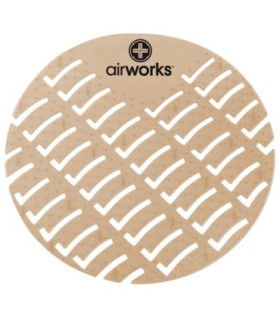 HOSPECO AWUS006BX OBS: Airworks EVA Urinal Screen 10/pk - Cinnamon - Lt Brown - AWUS006BX -  - [unit price]
