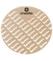 HOSPECO AWUS006BX OBS: Airworks EVA Urinal Screen 10/pk - Cinnamon - Lt Brown