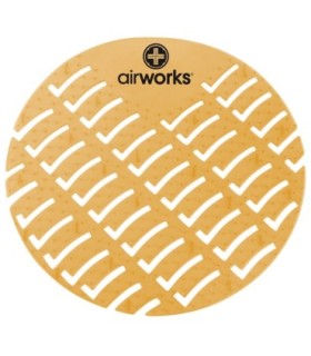 HOSPECO AWUS007BX Airworks EVA Urinal Screen 10/pk - Mango - Orange - AWUS007BX -  - [unit price]